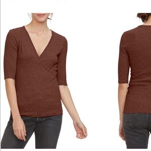 Michael Stars Ginny Surplice Top One Size